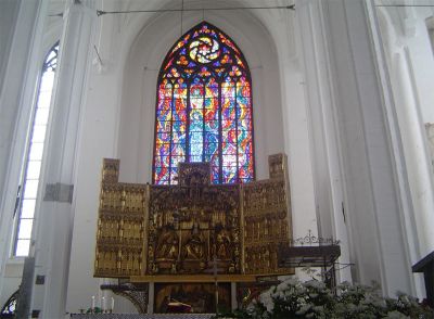 Danzica - chiesa di Santa Maria - altare maggiore
