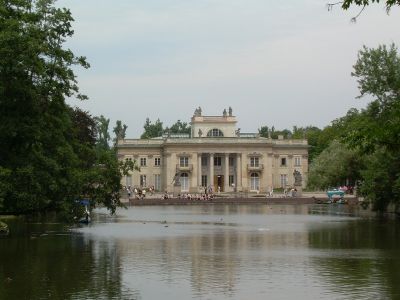 Varsavia - parco Åazienki - palazzo sull'acqua
